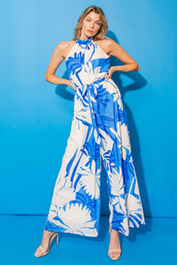 HERE FOR THE VACATION WOVEN JUMPSUIT