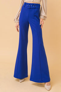 COUNTDOWN THE HOURS WOVEN FLARED PANTS