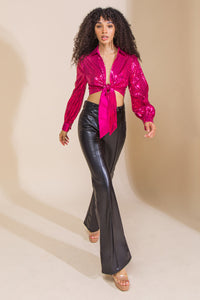 HOPE YOU KNOW FAUX LEATHER PANTS