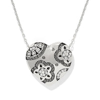 Flora Shine Heart Necklace