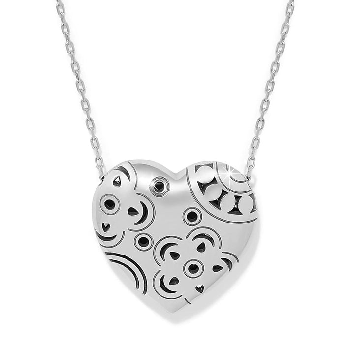 Flora Shine Heart Necklace