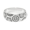 Flora Shine Wide Hinged Bangle Bracelet
