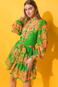 FURTHERST THING WOVEN MINI DRESS