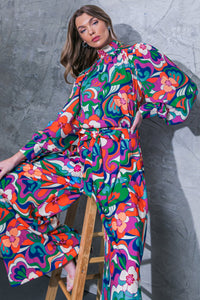 FLOW ALONG WOVEN TOP