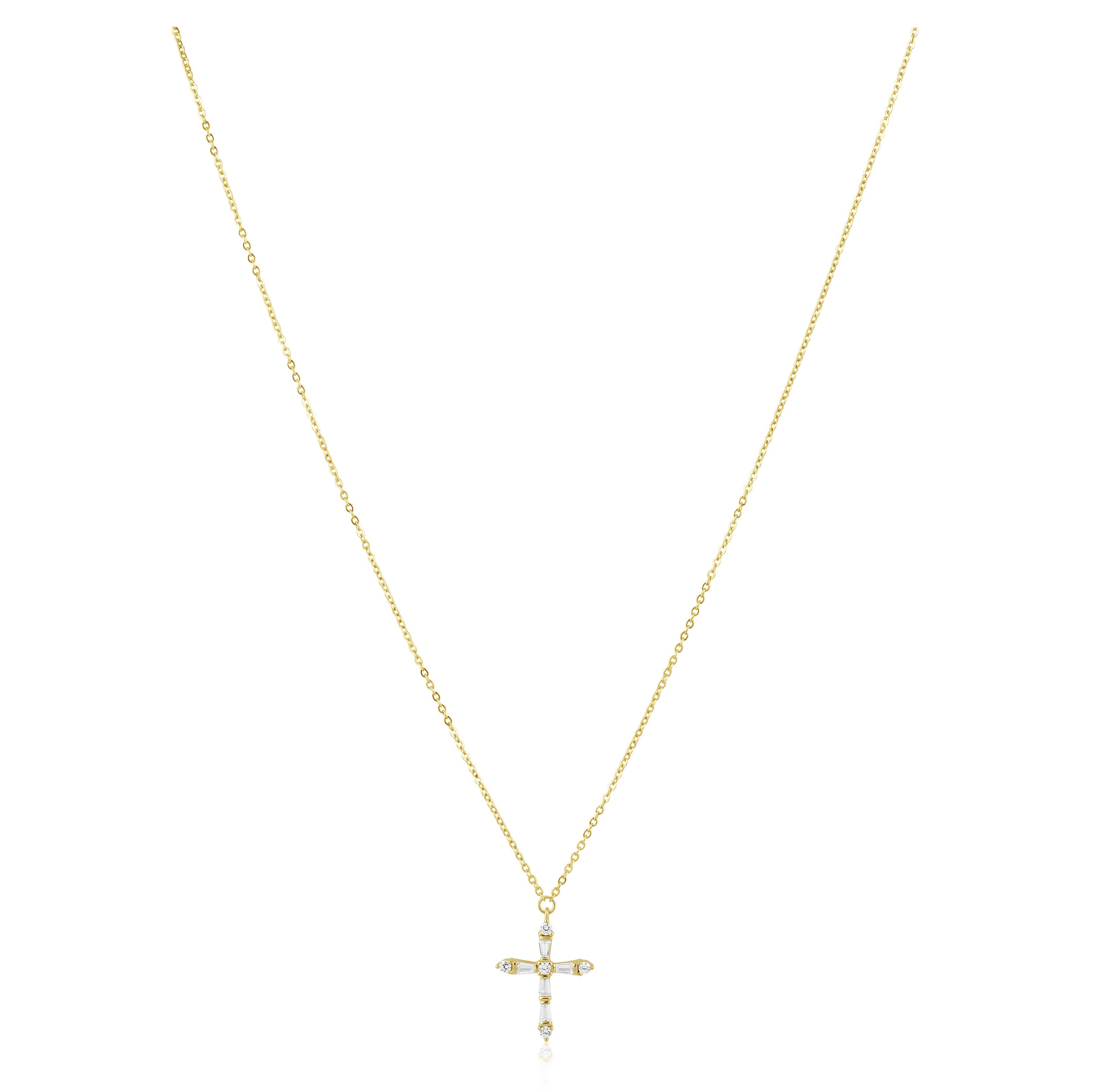 Gabriella CZ Cross Necklace