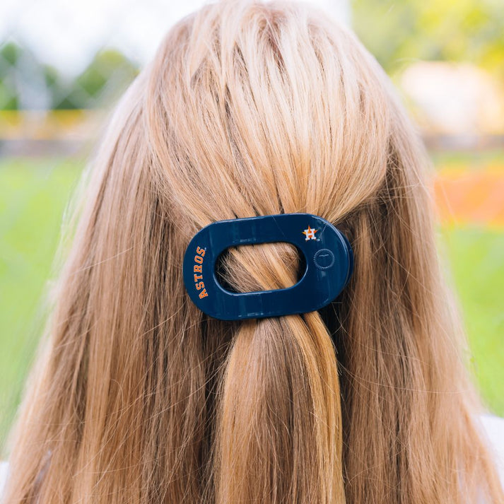 Flat Round Hair Clip | Small | Houston Astros
