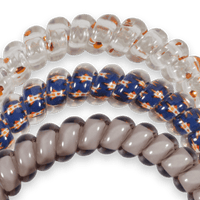 Spiral Hair Coils | Small | Houston Astros Hair Ties