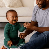 Hunter Green Zipper Footie