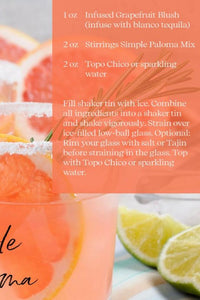 Grapefruit Blush Cocktail Infuse Jar