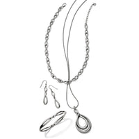 Interlok Twist Bangle silver-plated jewelry set styling
