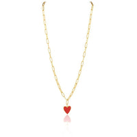 Jamie Enamel Heart Necklace