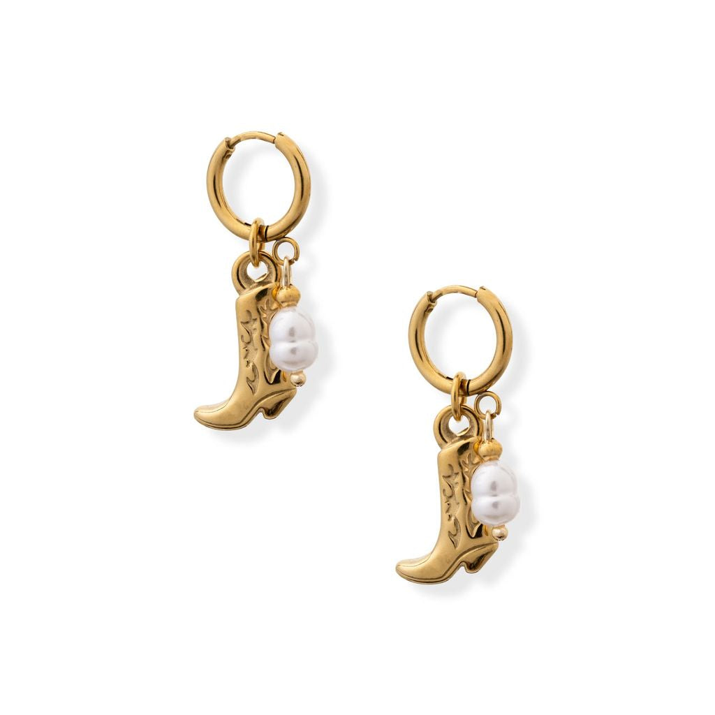 STERLING BOOT EARRINGS - E-305-CO