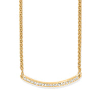 Meridian Geo Bar Necklace Gold