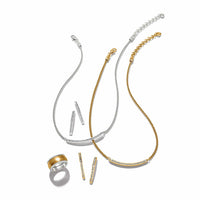 Meridian Geo Bar Necklace Gold