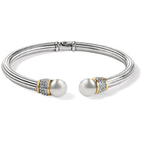 Two Tone Meridian Open Hinged Bangle