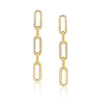 Morgan CZ Link Earring