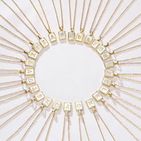 Mother of Pearl Initial Cards