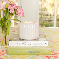 Sweet Grace Ribbed Pearl Candle