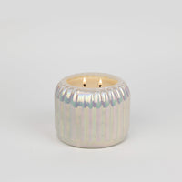 Sweet Grace Ribbed Pearl Candle