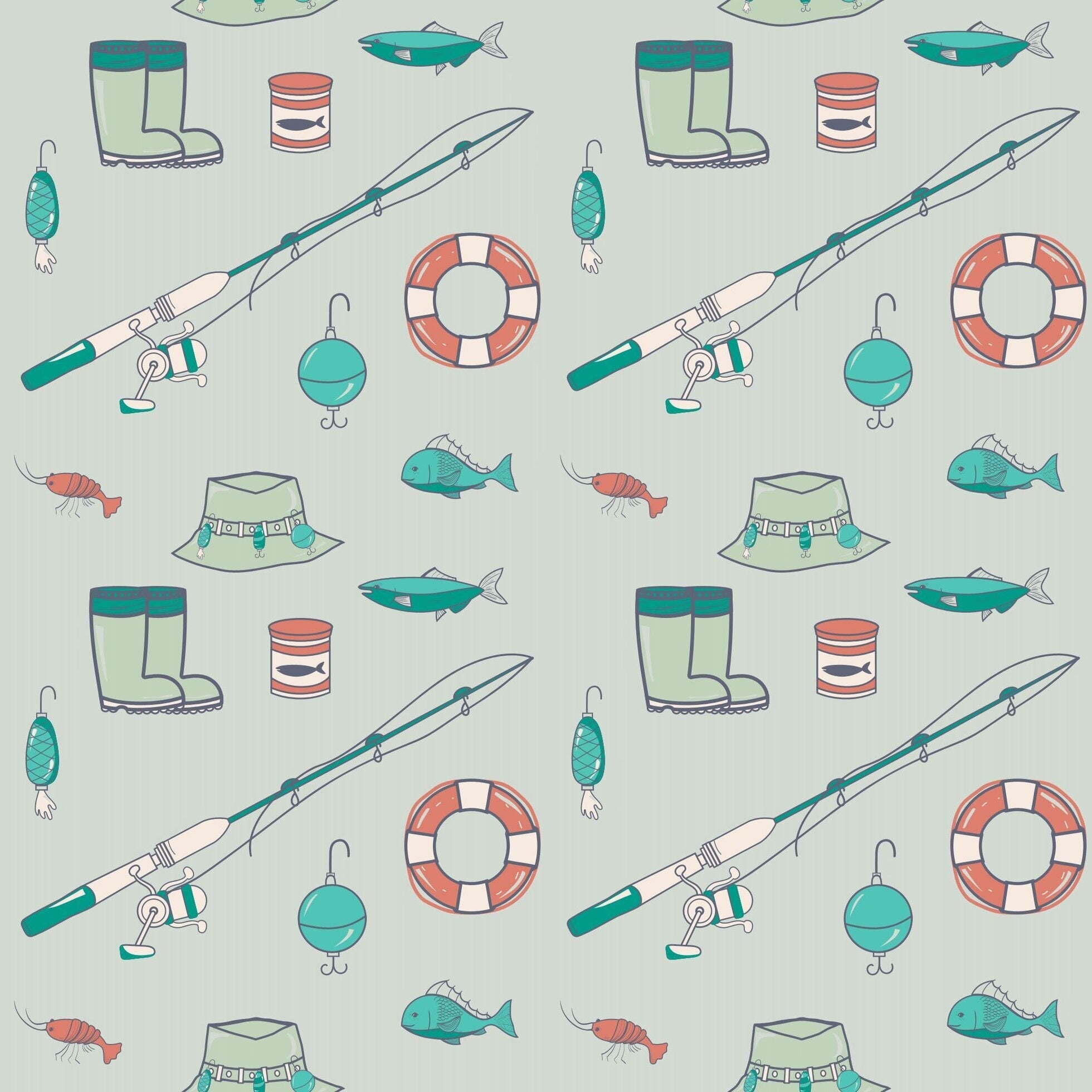 Fishing Poles Polo Romper