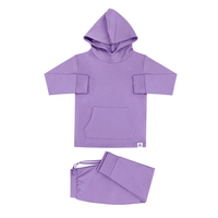 Purple Lily Hooded Jogger Set