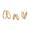 Gold Contempo Large Hoop Earrings
