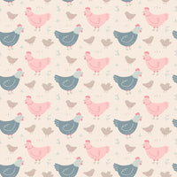 Pink Farm Hens Bamboo Ruffle Romper