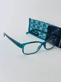 Foster Grant Pearla Reading Glasses Teal + Case