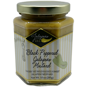 Black Peppered Jalapeno Mustard –10 oz jar  ***GOLD AWARD WINNER***