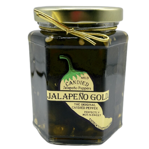 Jalapeno Gold Original- SWEET & SPICY CANDIED JALAPENOS- Minced For Easy Recipes 13oz