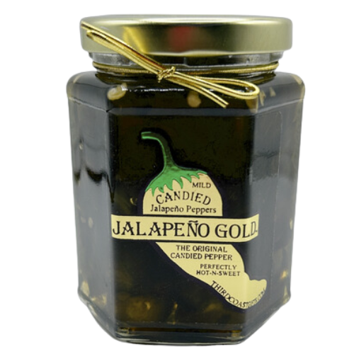 Jalapeno Gold Original- SWEET & SPICY CANDIED JALAPENOS- Minced For Easy Recipes 13oz