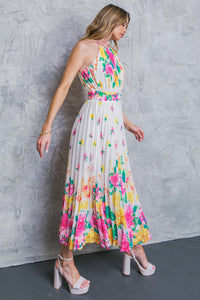 ALBERGO STELLA WOVEN MIDI DRESS