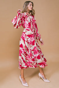 HEART OF WOVEN MIDI DRESS