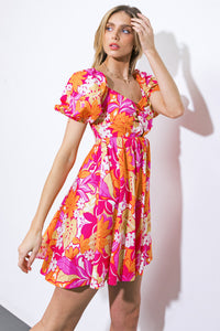 SWEET HARMONY WOVEN MINI DRESS