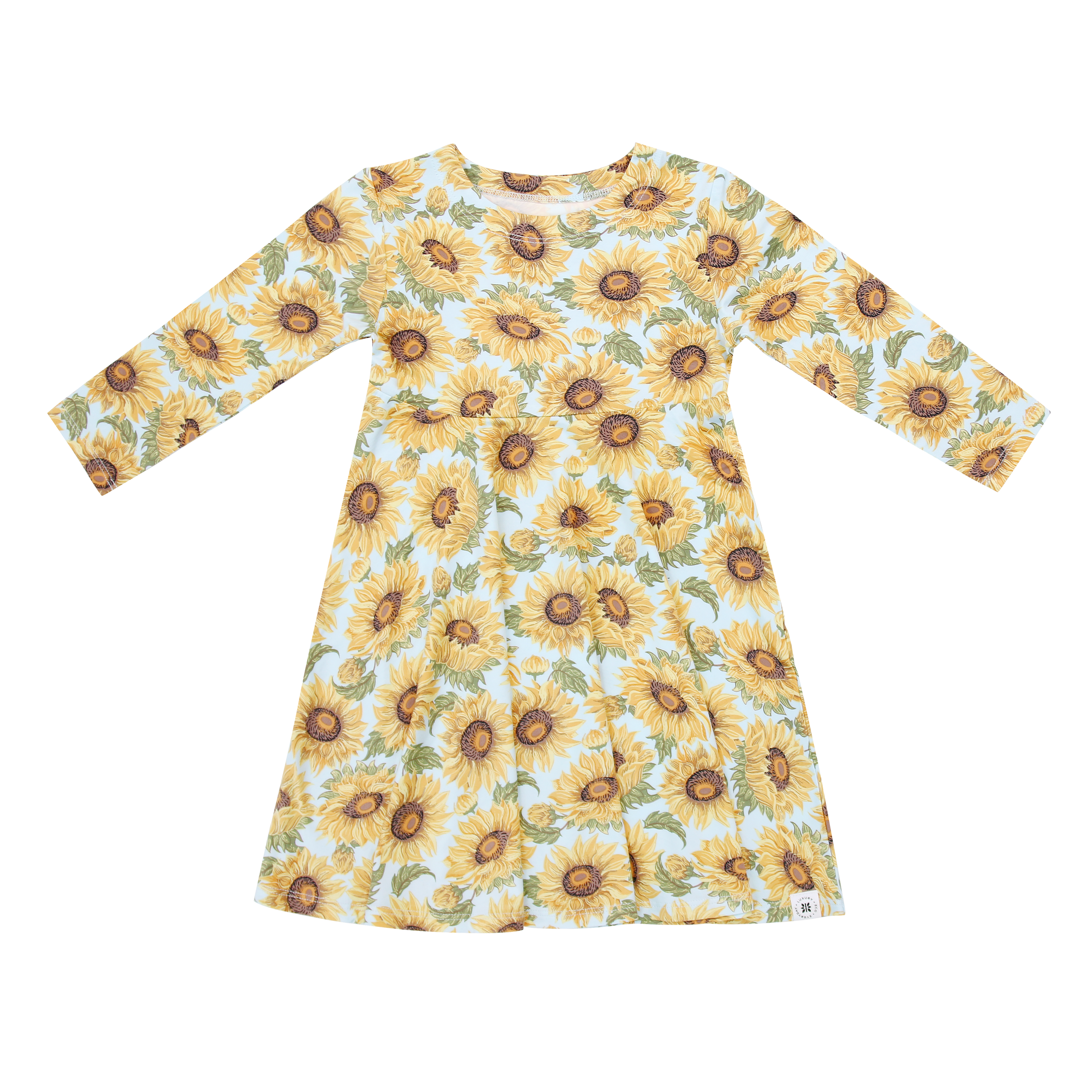 Sammy's Sunflower Swirly Girl Dress