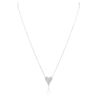 Sara Pave Heart Necklace