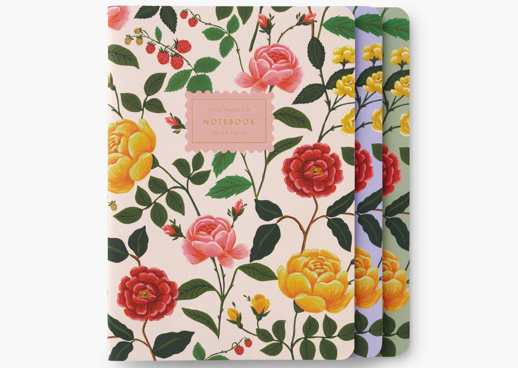 Rose Set of 3 Notebooks