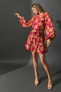 ONE THAT GOT AWAY WOVEN MINI DRESS