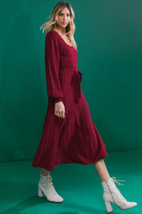 KEEP LOOKING UP SWEATER MIDI DRESS