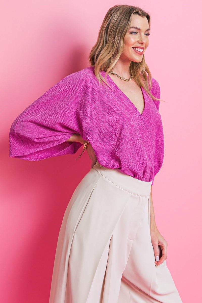 YOU'RE LUCKY WOVEN TOP