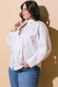 HIT OR MISS POPLIN SHIRT