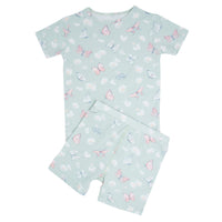 Mint Butterfly Daisy Bamboo Summer Pajama Set