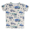 Trucks Diggers Construction  Summer Pajama Set