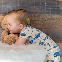 Trucks Diggers Construction  Summer Pajama Set