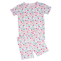 Ladybug Flower Garden Summer Pajama Set
