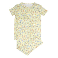 Surfboard Waves Big Kid Pajama S/S