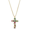 MOSAIC CROSS NECKLACE
