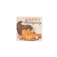 Thanksgiving Cocktail Napkin Sets – Pack of 12 Paper Napkins