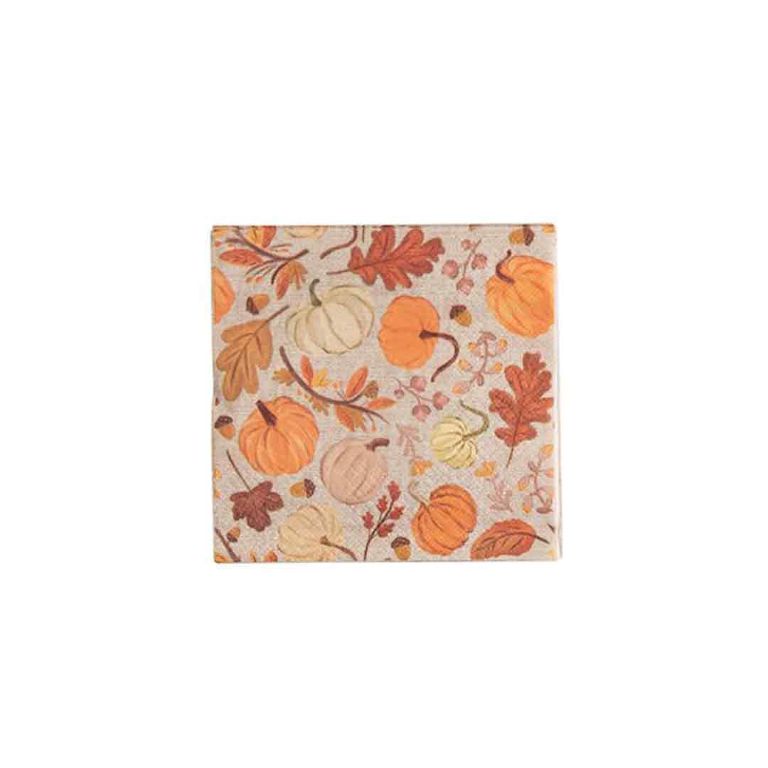 Thanksgiving Cocktail Napkin Sets – Pack of 12 Paper Napkins