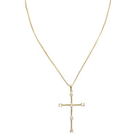 Tom'e Cz Cross Necklace